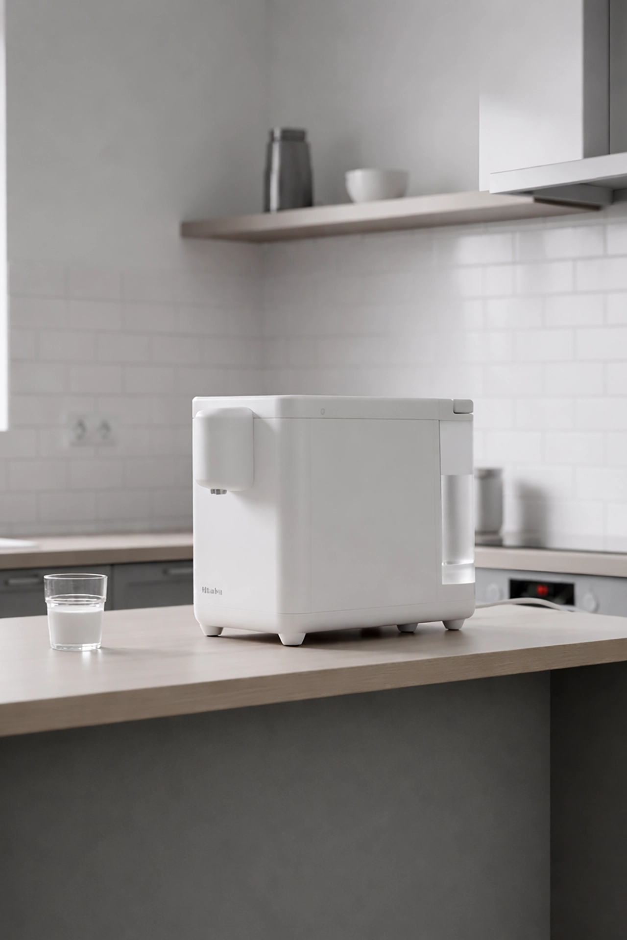 Hydrogen-water appliance in a calm home setting