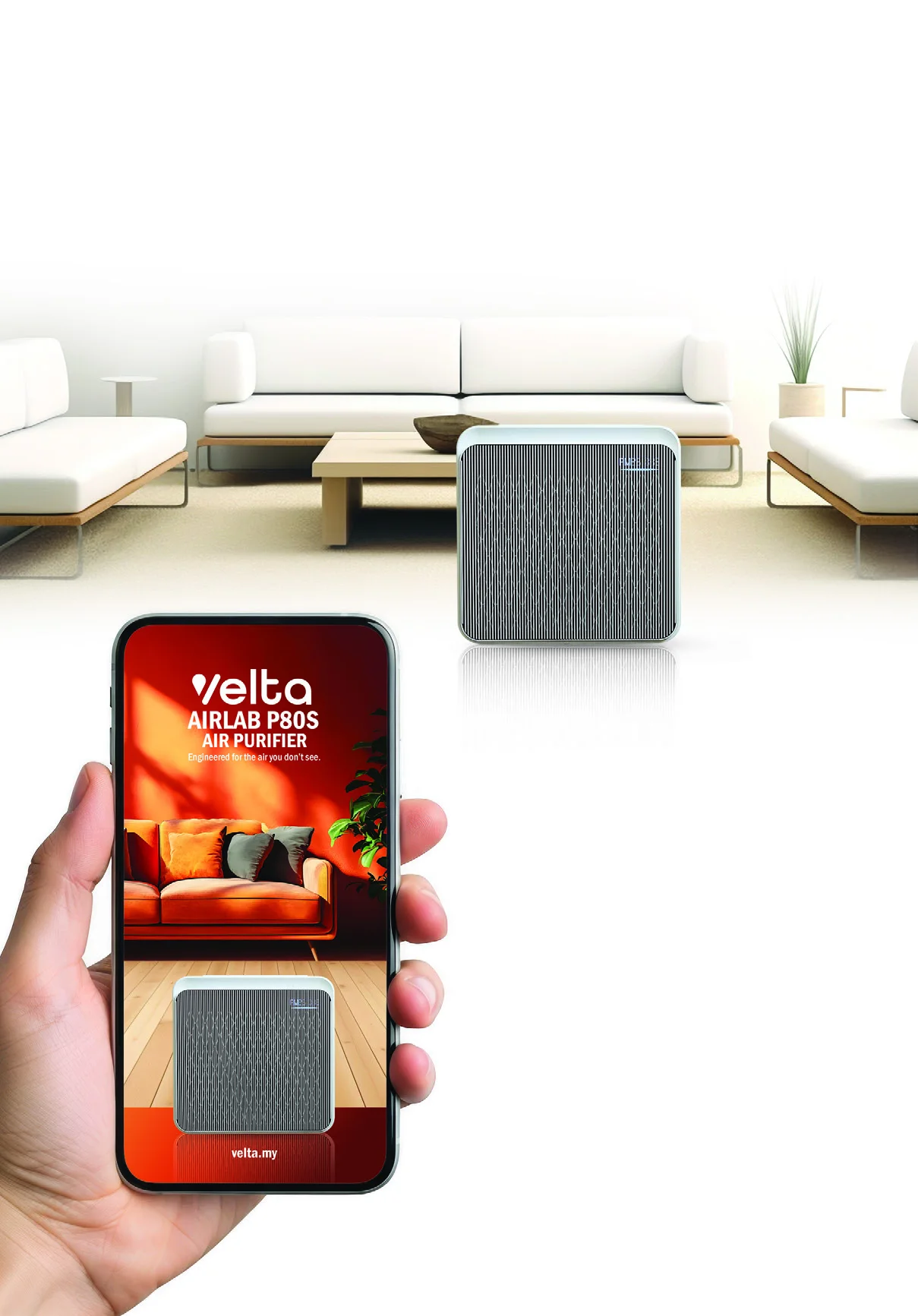 AirLab P80S with Velta mobile control