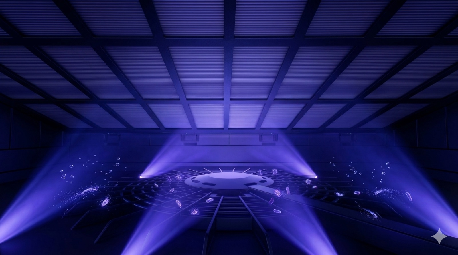 Sealed UV-C chamber operating inside the AirLab P80S airflow path