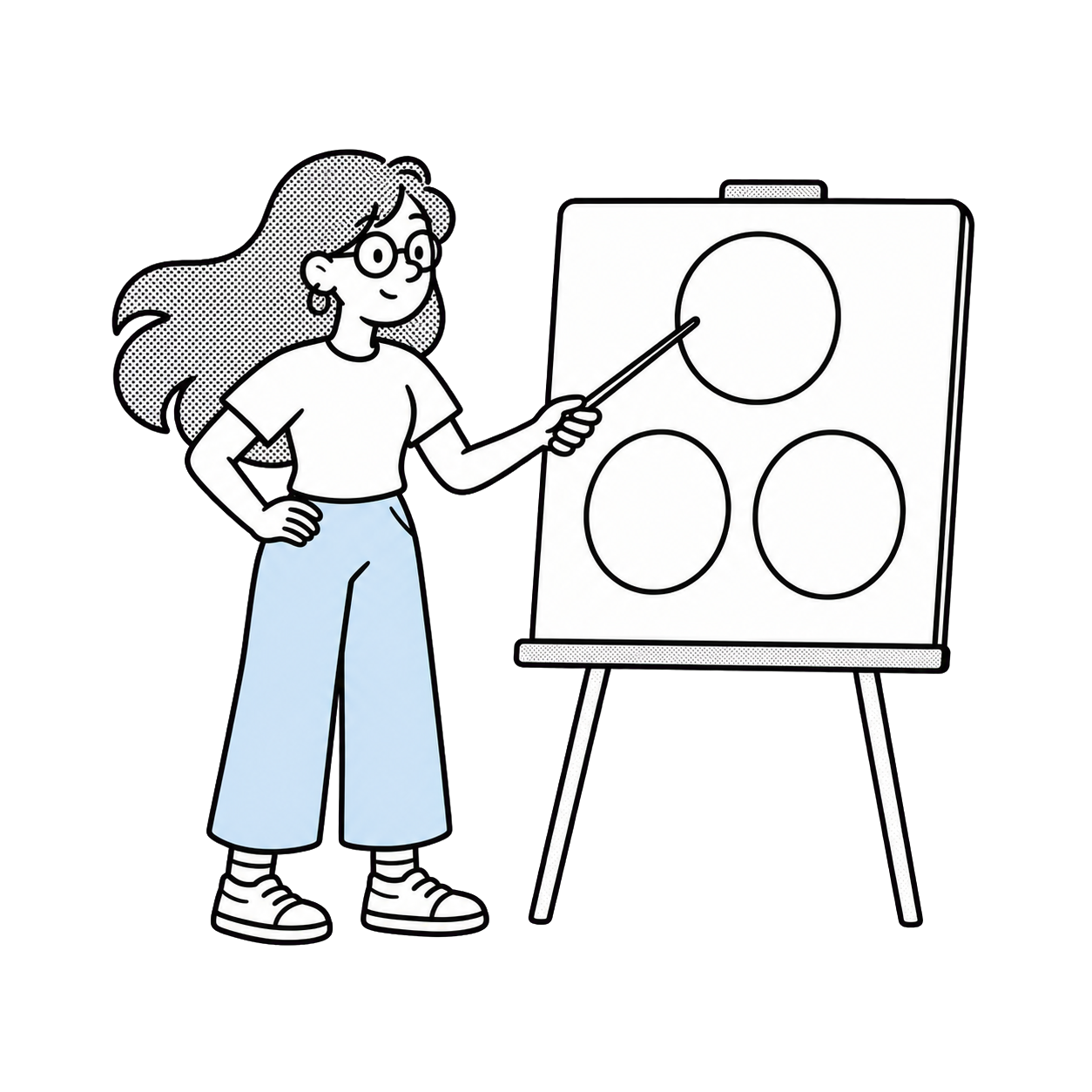 Velta classroom teacher presenting a lesson