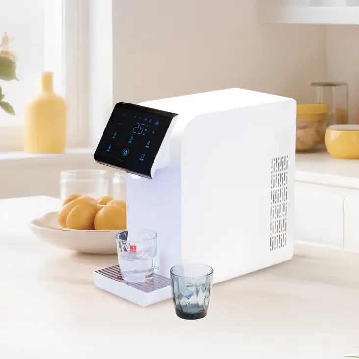 Stellar White HydroForm+ purifier on a kitchen counter