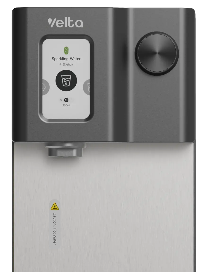 Front view of the HydroSpark+ water purifier