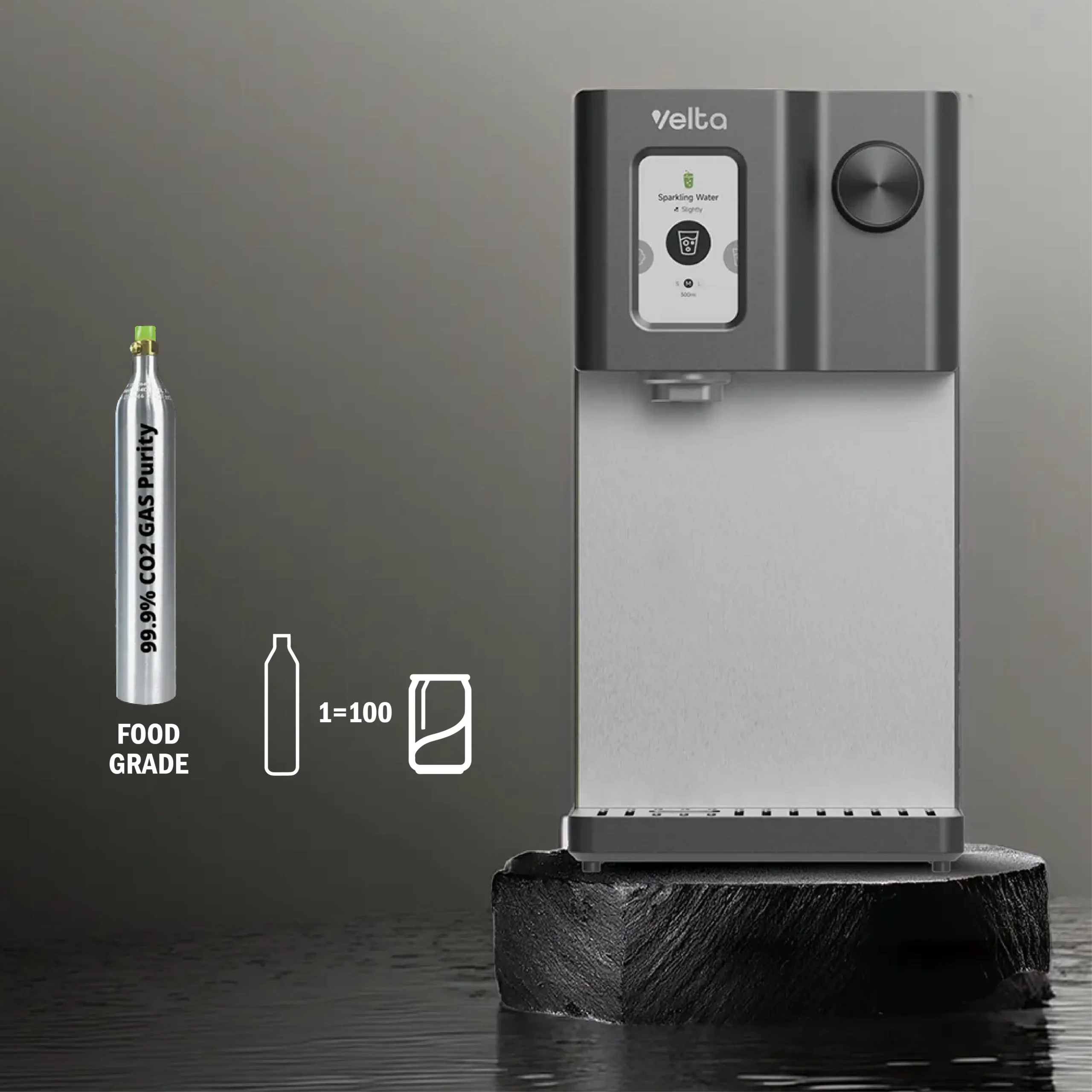 HydroSpark+ CO2 cylinder