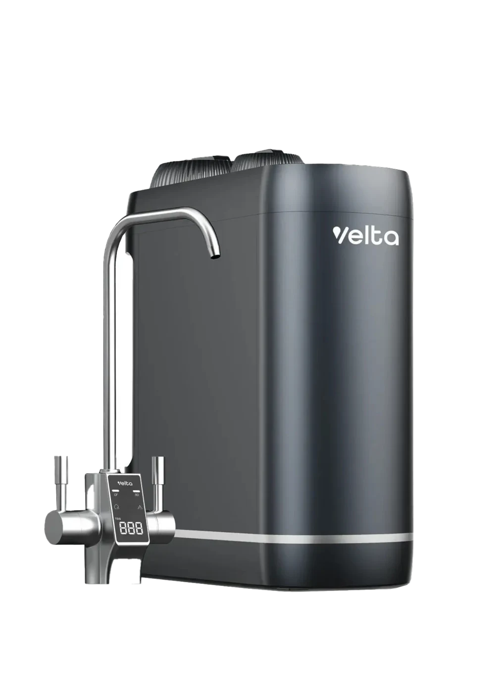 HydroView+ under-sink purifier and dual-outlet faucet